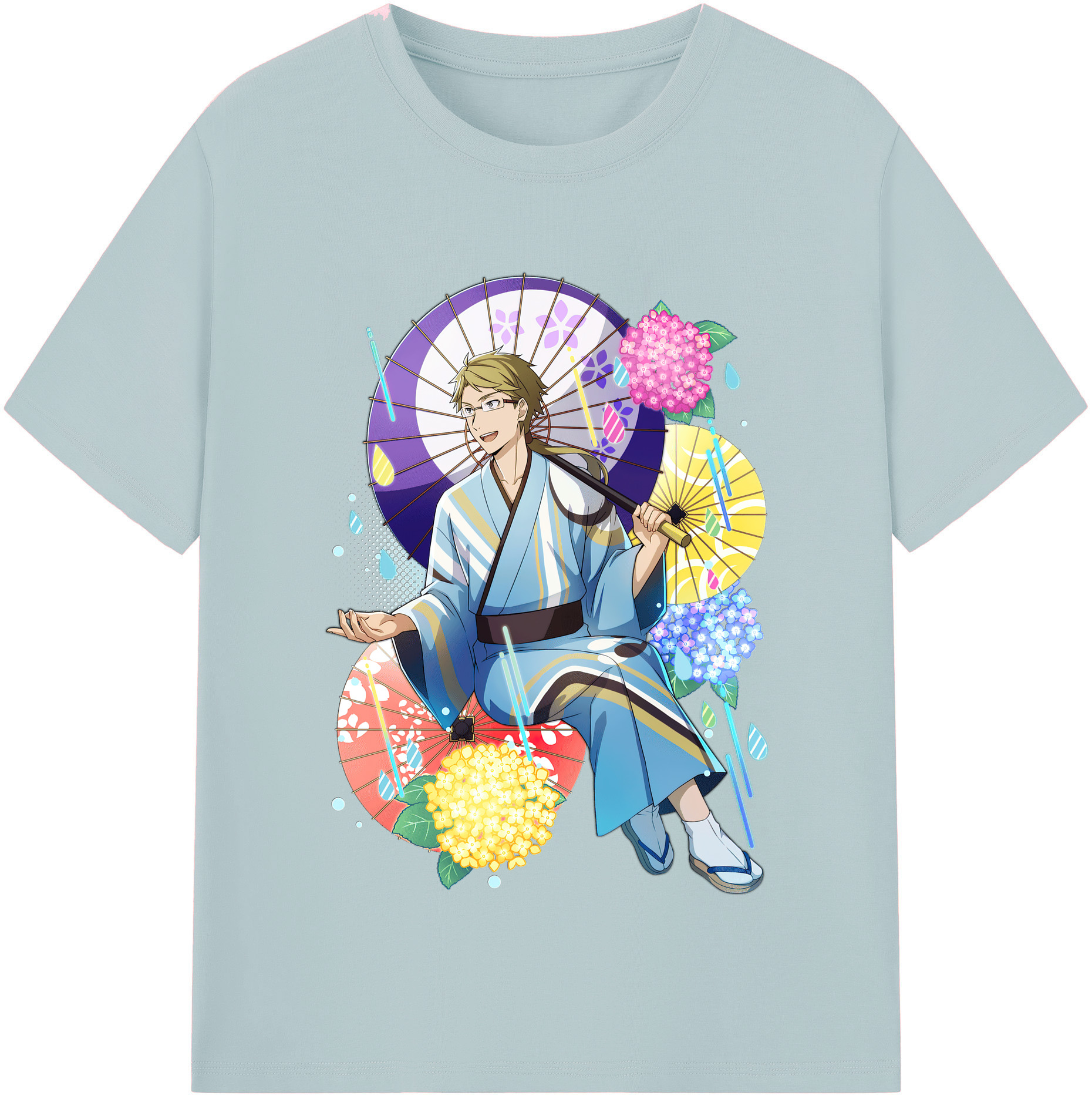 （画像用） 文豪ストレイドッグス Bungo Stray Dogs 綿100％半袖Tシャツ（フロントプリント）